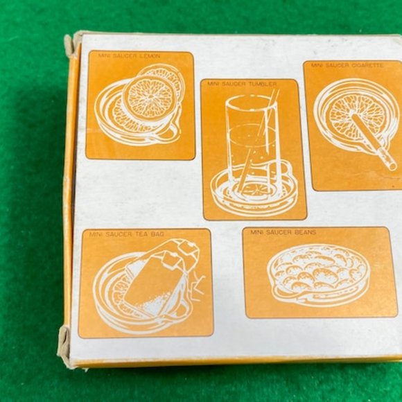 Vintage Glass Ashtray, Trinket Dish Set of 2, custom coasters/Gift for Her/Gift - Picture 5 of 10